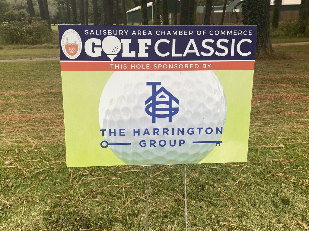 THG golf classic sign